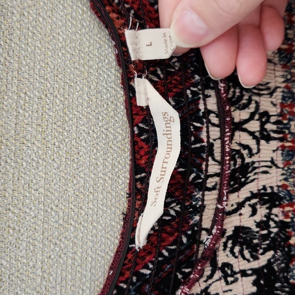 Soft Surroundings Marcelo Smocked Maxi Dress Size Large - Picture 6 of 16